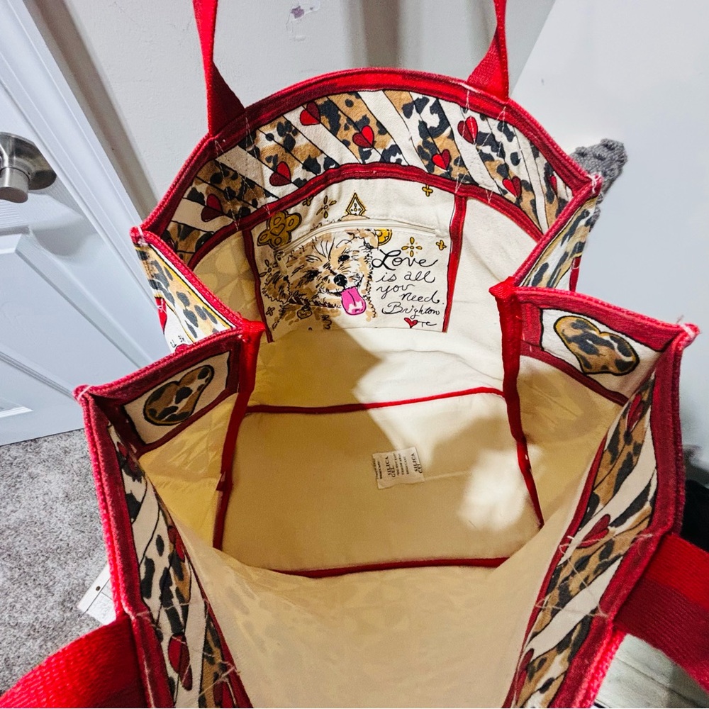 NWT❤️Brighton Wild Love Tote & Cosmetic Case - Picture 5 of 9